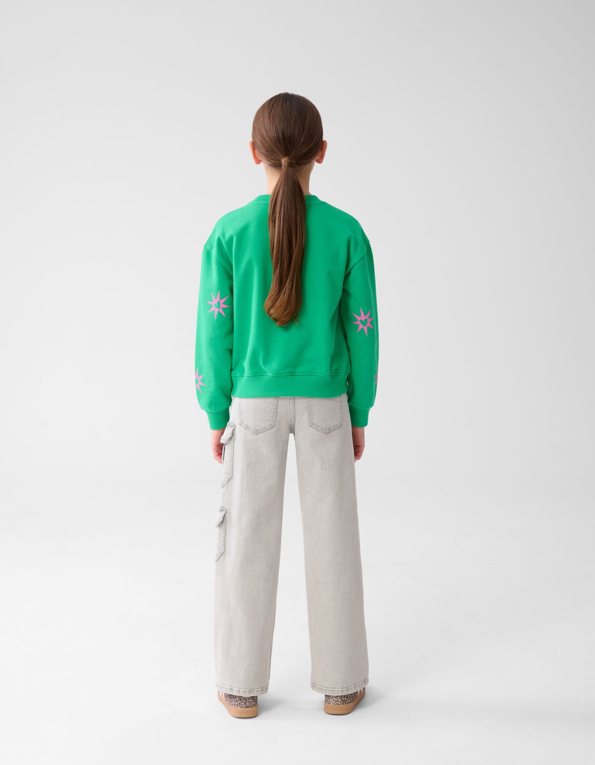 Pocket Straight Fit Jeans Grijs SHOEBY GIRLS