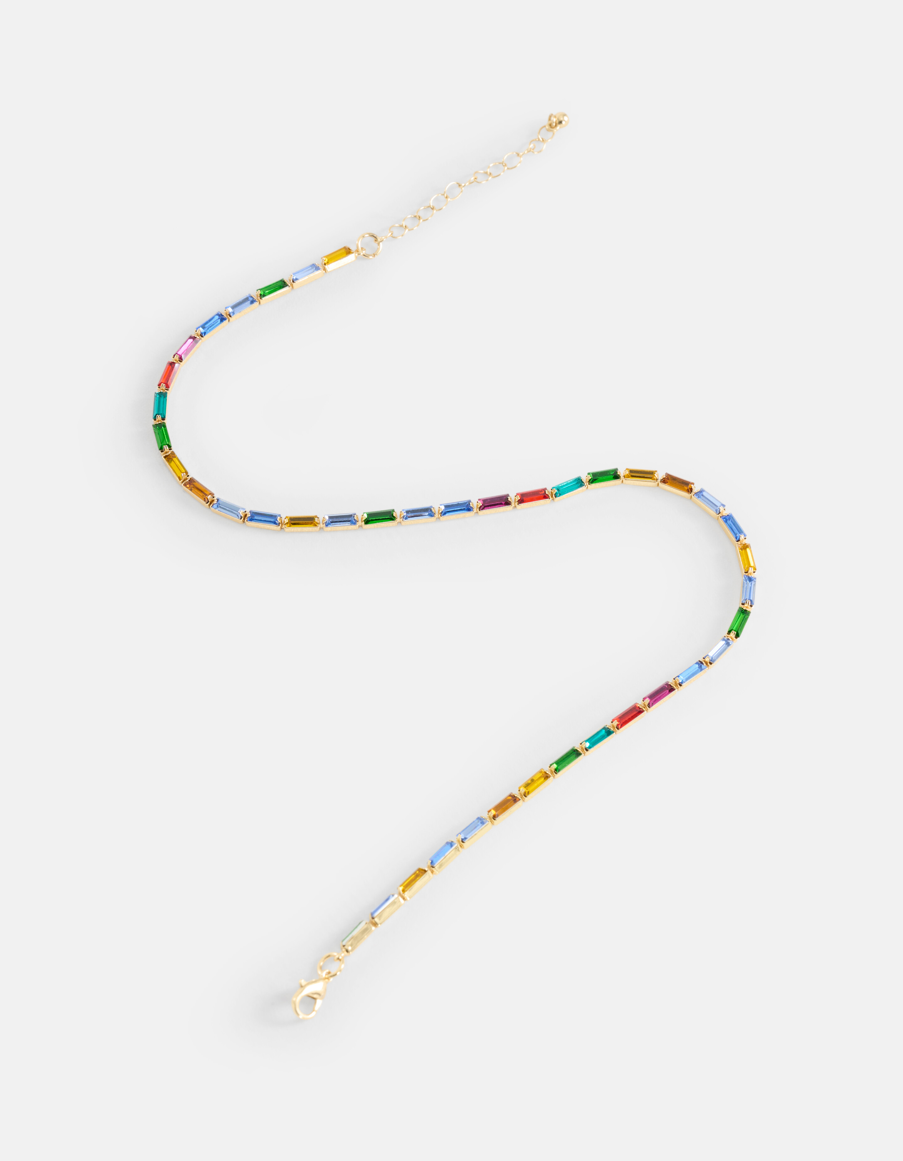 Multi Strass Ketting Goud SHOEBY ACCESSOIRES