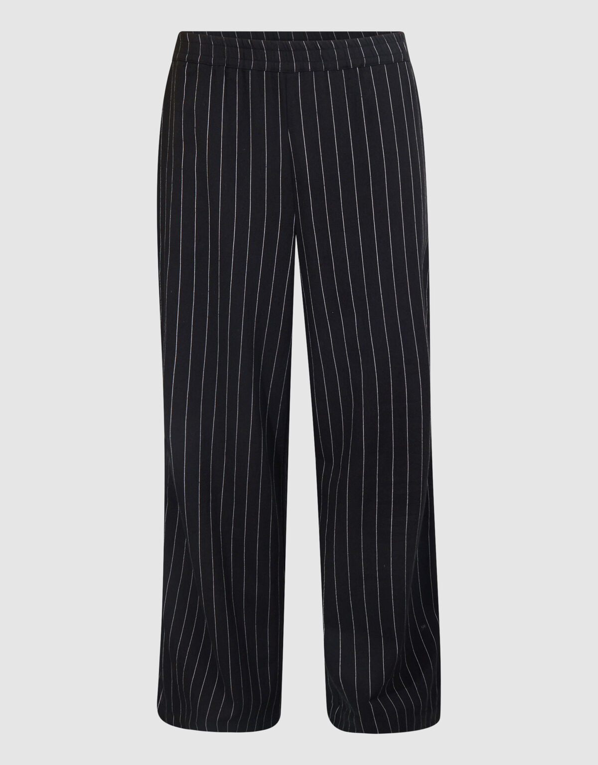 Pinstripe Wide Leg Fit Broek Donkergrijs SHOEBY WOMEN