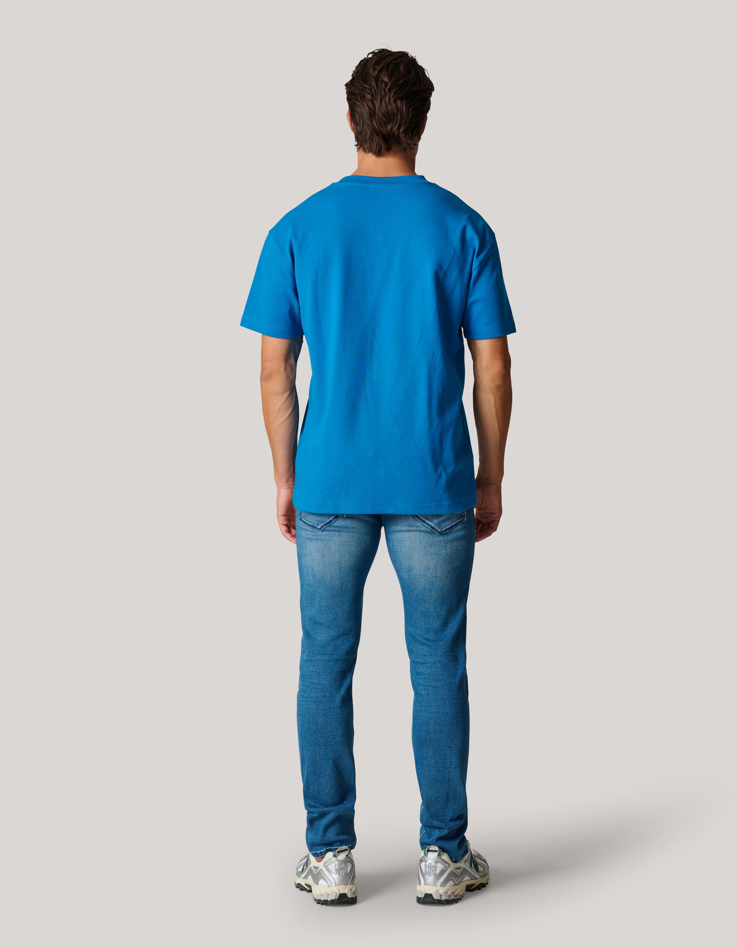Basic T-shirt Blauw SHOEBY MEN