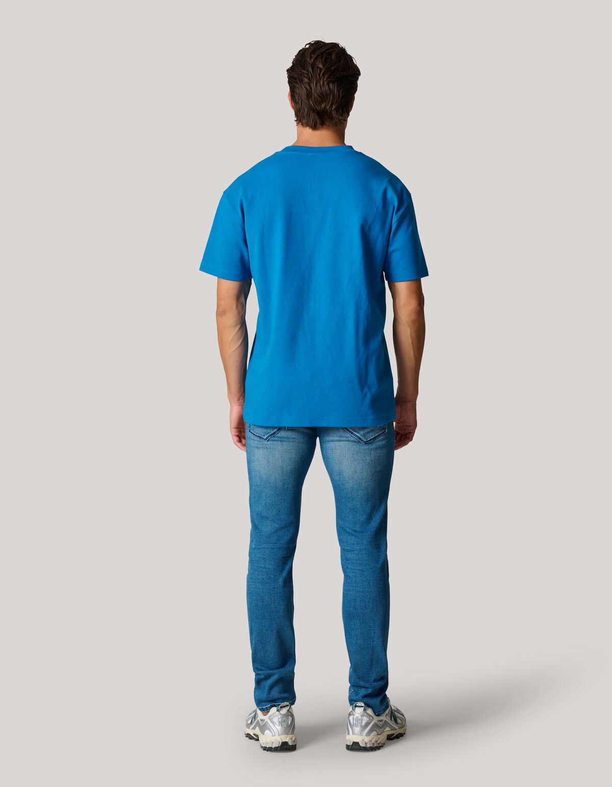 Basic T-shirt Blauw SHOEBY MEN