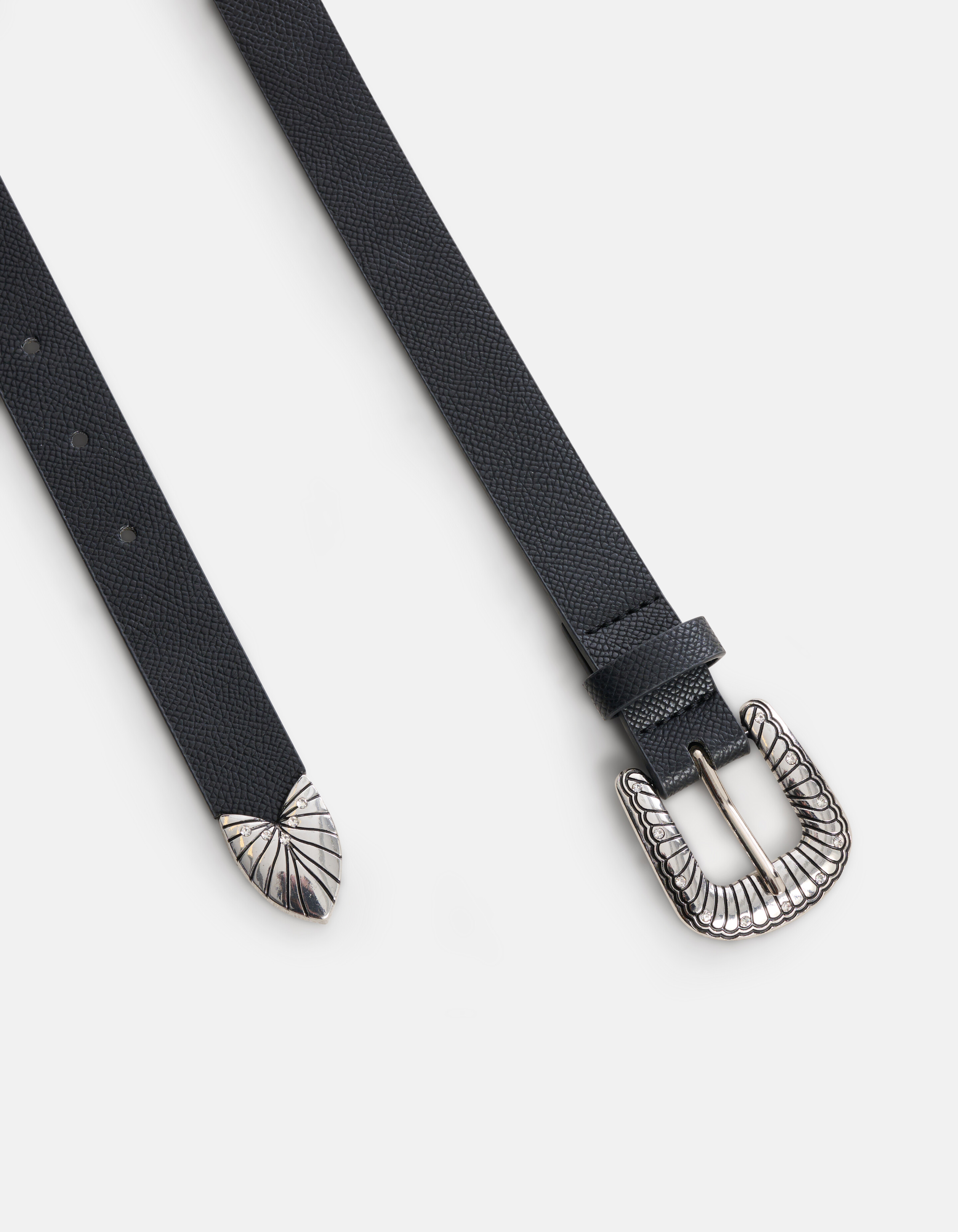 Western Slangenprint Riem Zwart SHOEBY ACCESSOIRES