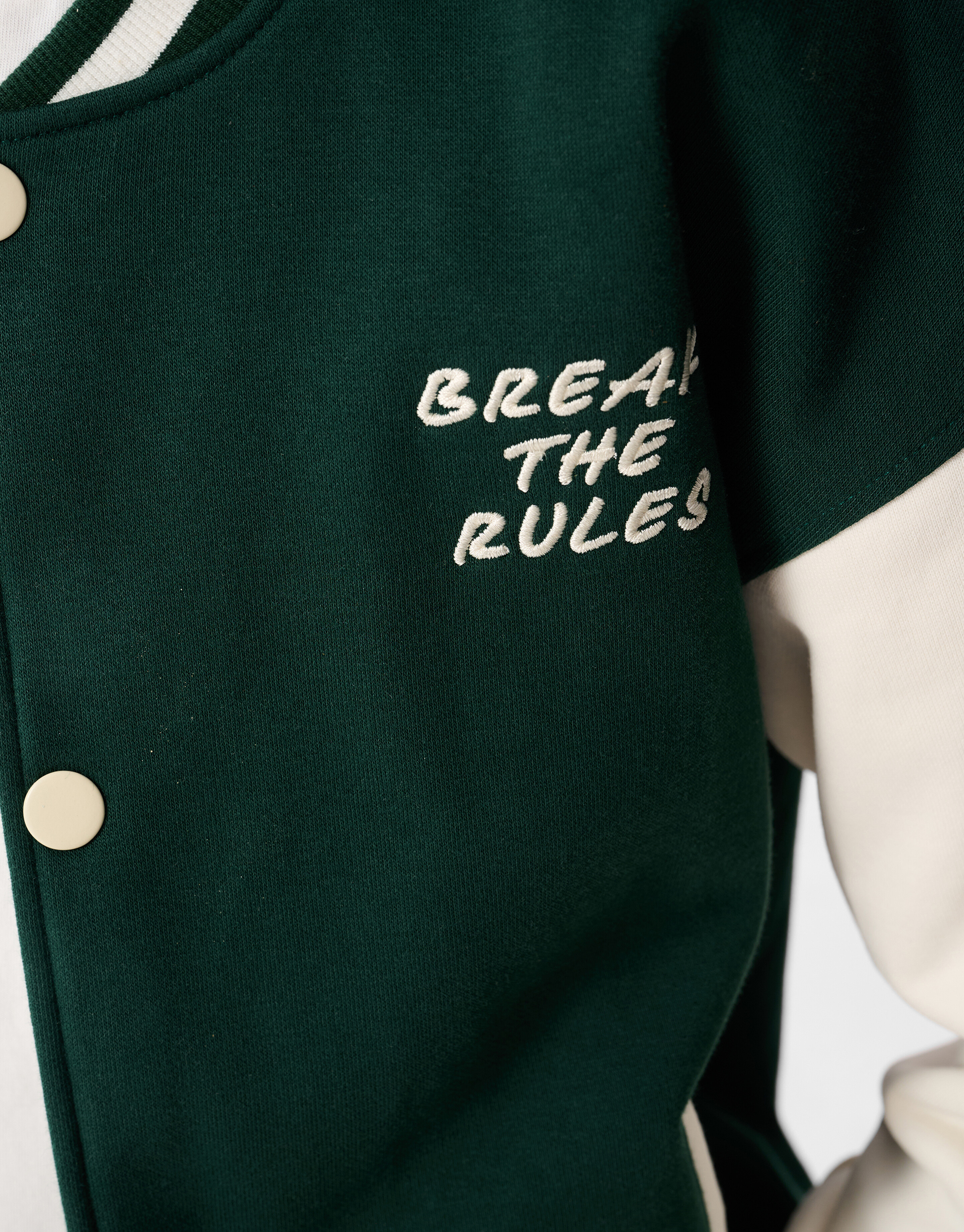 Varsity Bomber Jack Donkergroen SHOEBY BOYS