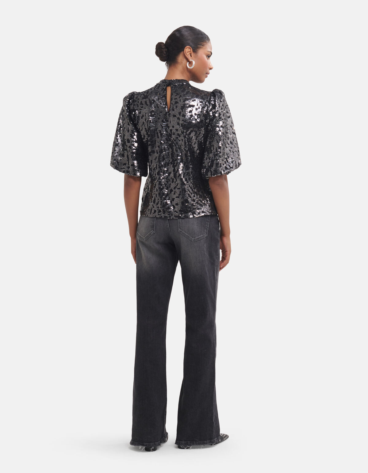 Pailletten Top Zwart By Fred SHOEBY WOMEN