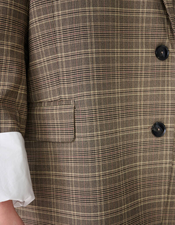 Oversized Ruiten Blazer Bruin SHOEBY WOMEN