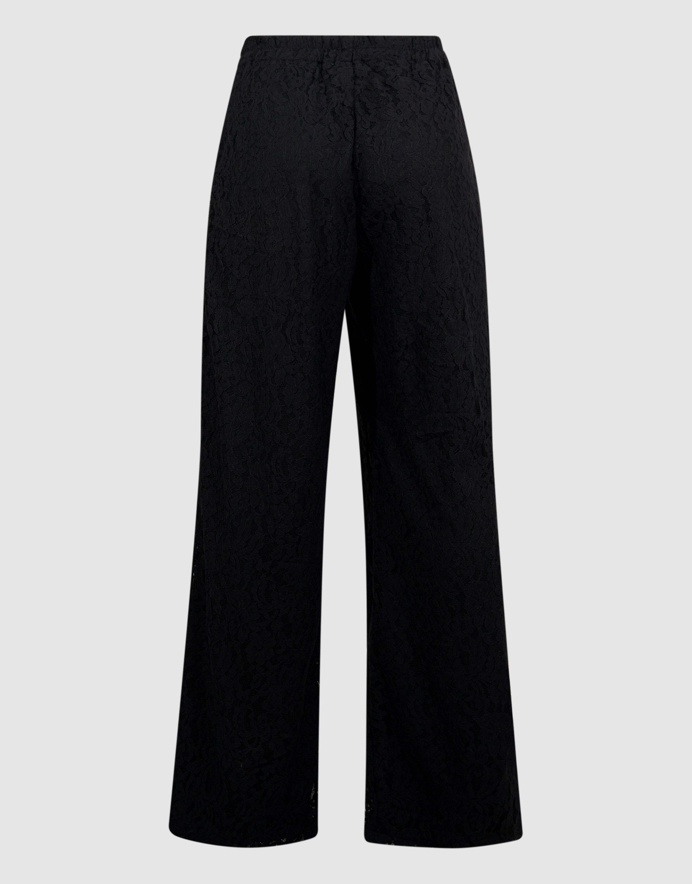 Kanten Wide Leg Broek Zwart SHOEBY WOMEN