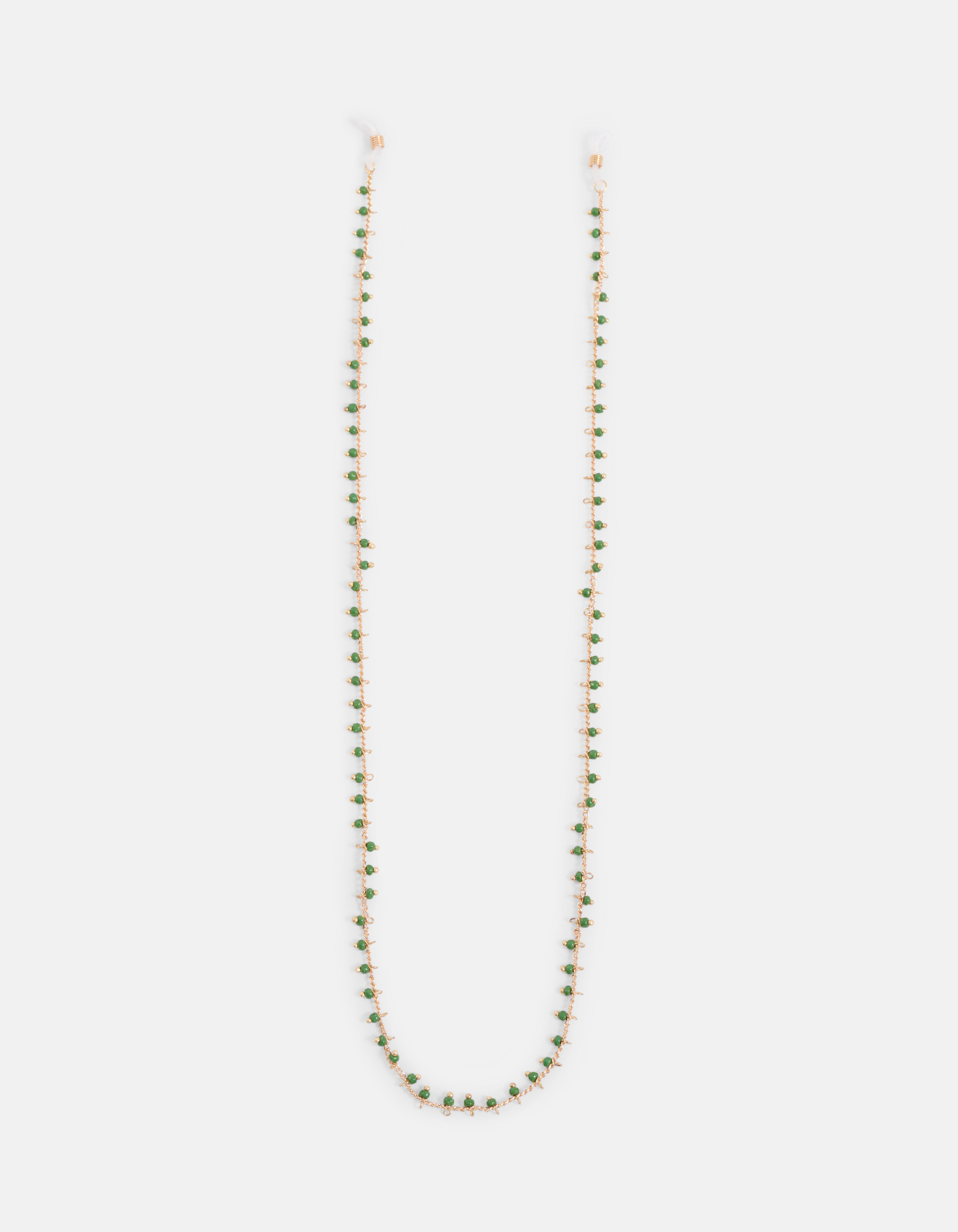 Beaded Zonnebrilkoord Groen SHOEBY ACCESSOIRES