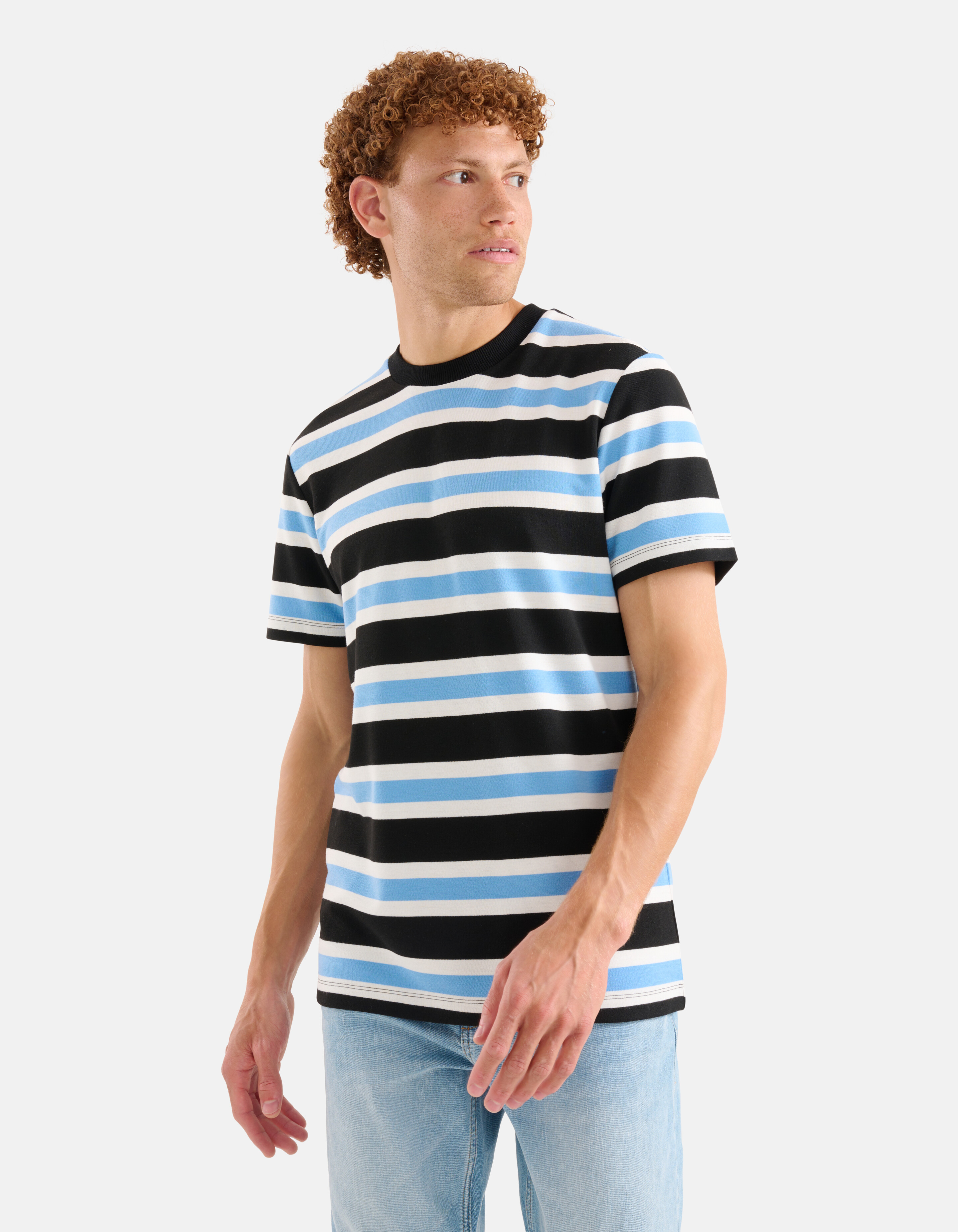 Gestreept T-shirt Blauw SHOEBY MEN