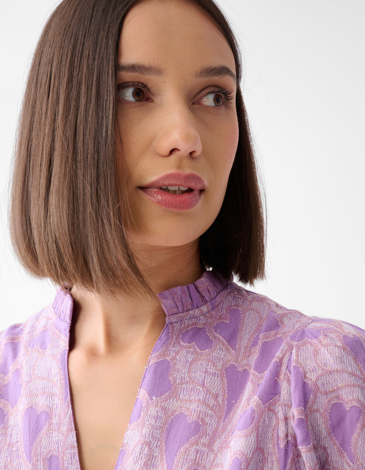 Lurex Heart Blouse Paars SHOEBY WOMEN