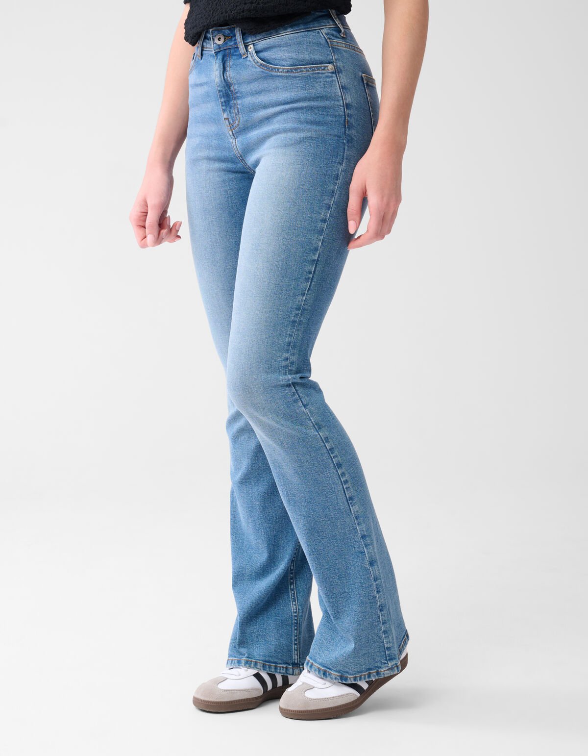 Flared Fit Jeans Mediumstone L34 SHOEBY WOMEN