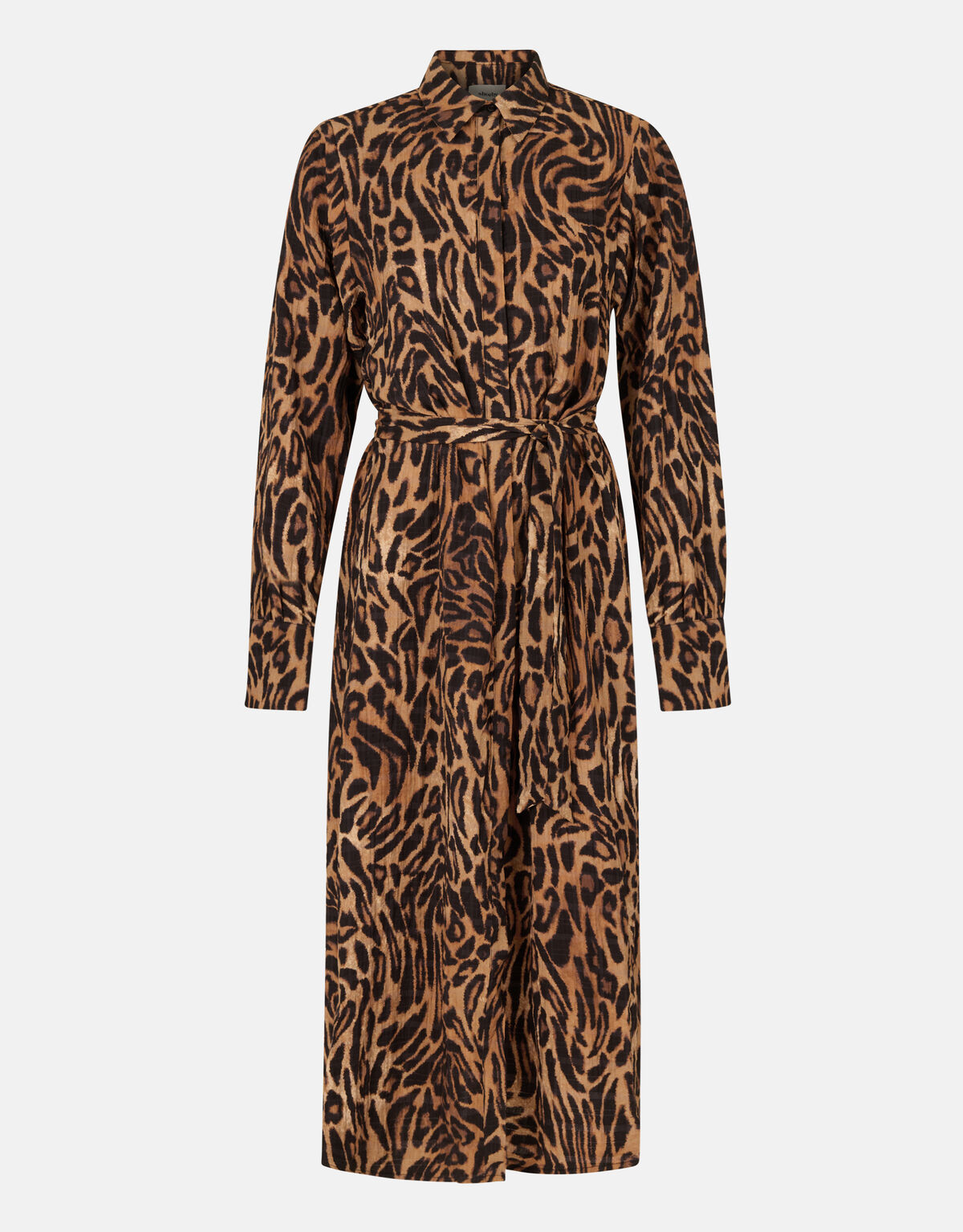 Leopard Midi Jurk Bruin SHOEBY WOMEN