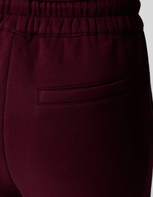 Wide Leg Jogger Broek Donkerrood SHOEBY WOMEN
