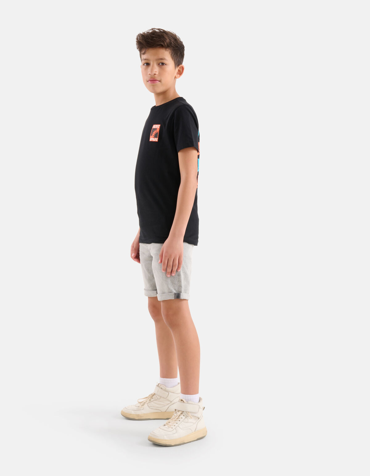 Print T-shirt Zwart SHOEBY BOYS