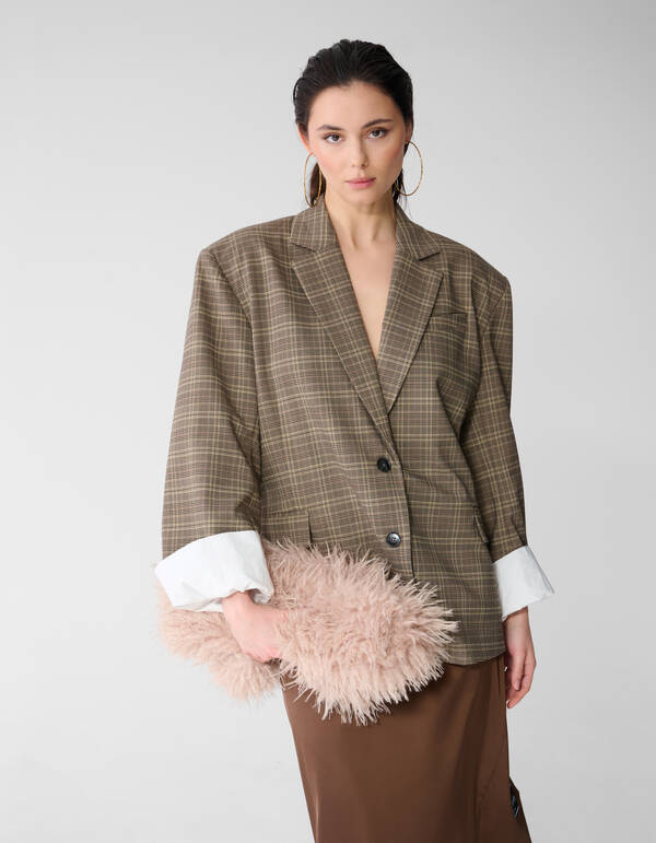 Oversized Ruiten Blazer Bruin SHOEBY WOMEN