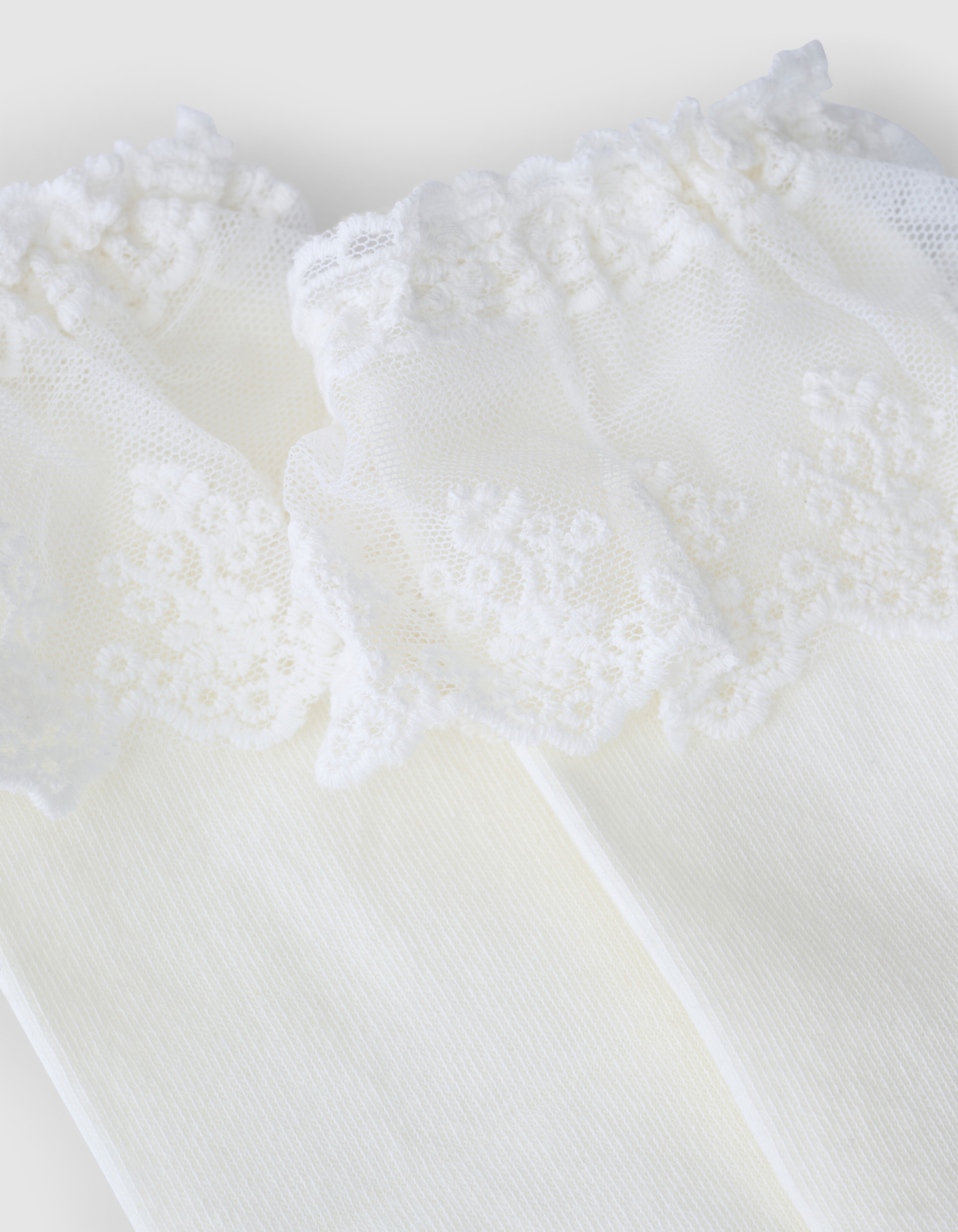 Ruffle Kant Sokken Wit SHOEBY ACCESSOIRES