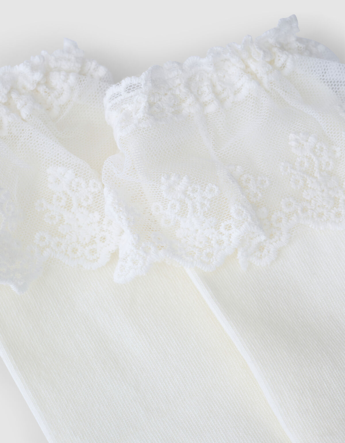 Ruffle Kant Sokken Wit SHOEBY ACCESSOIRES