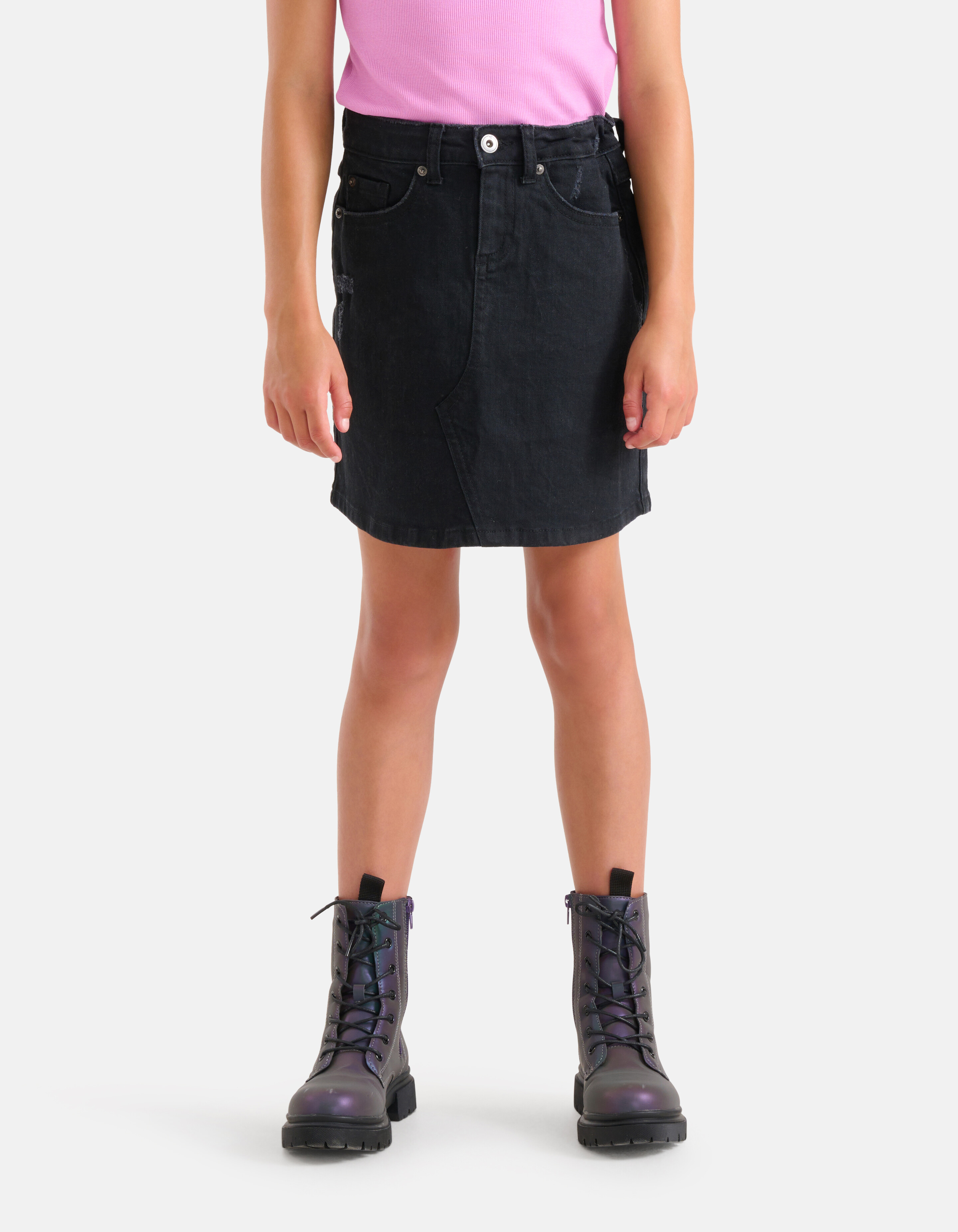 Denim Rok Zwart SHOEBY GIRLS