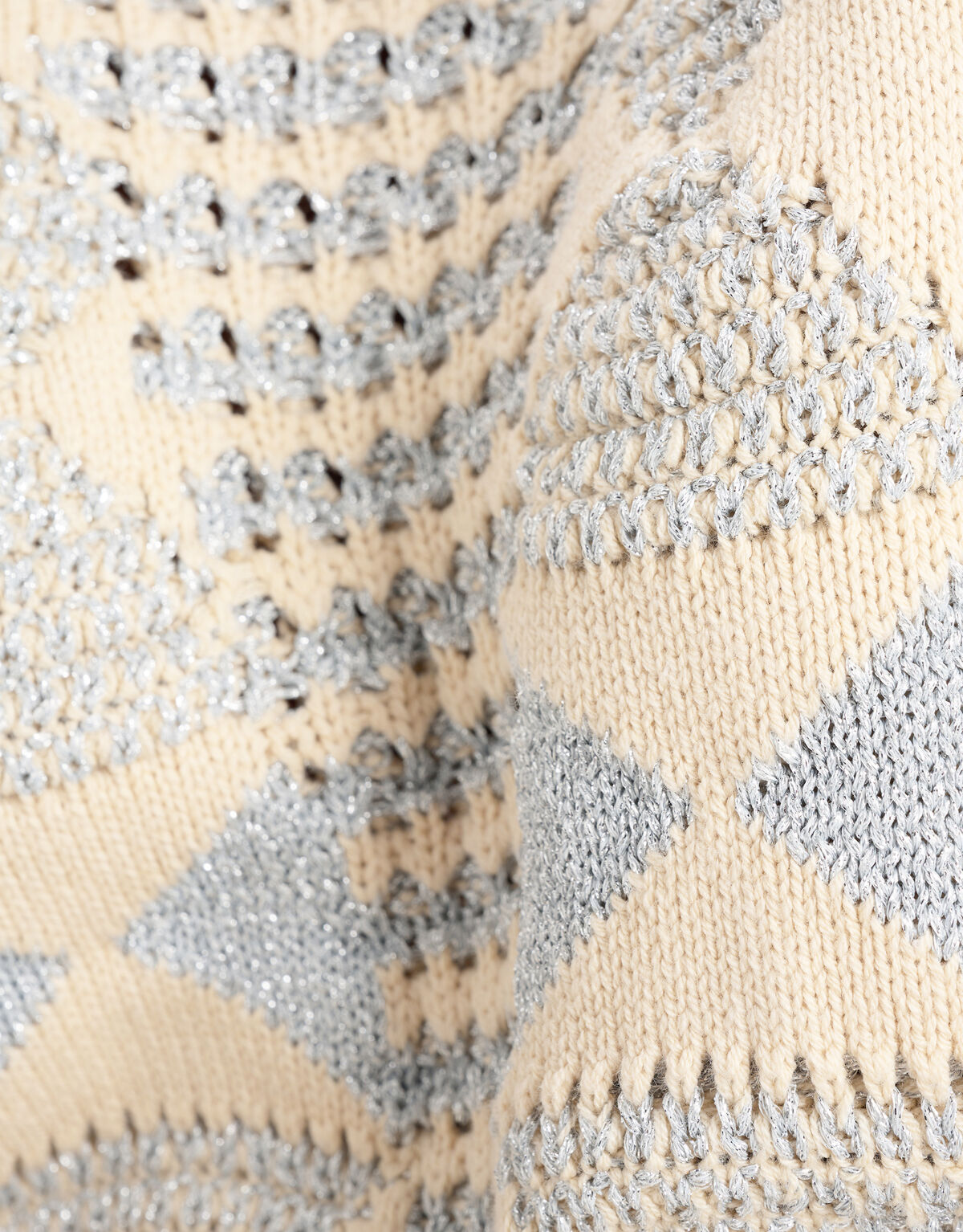 Lurex Glitter Trui Zilver SHOEBY WOMEN