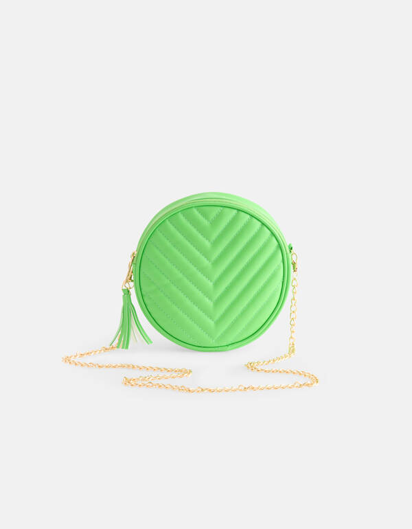 Ronde Padded Tas Groen SHOEBY ACCESSOIRES