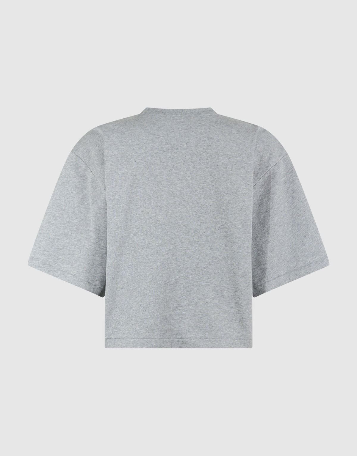 Cropped Boxy Fit T-shirt Lichtgrijs SHOEBY WOMEN