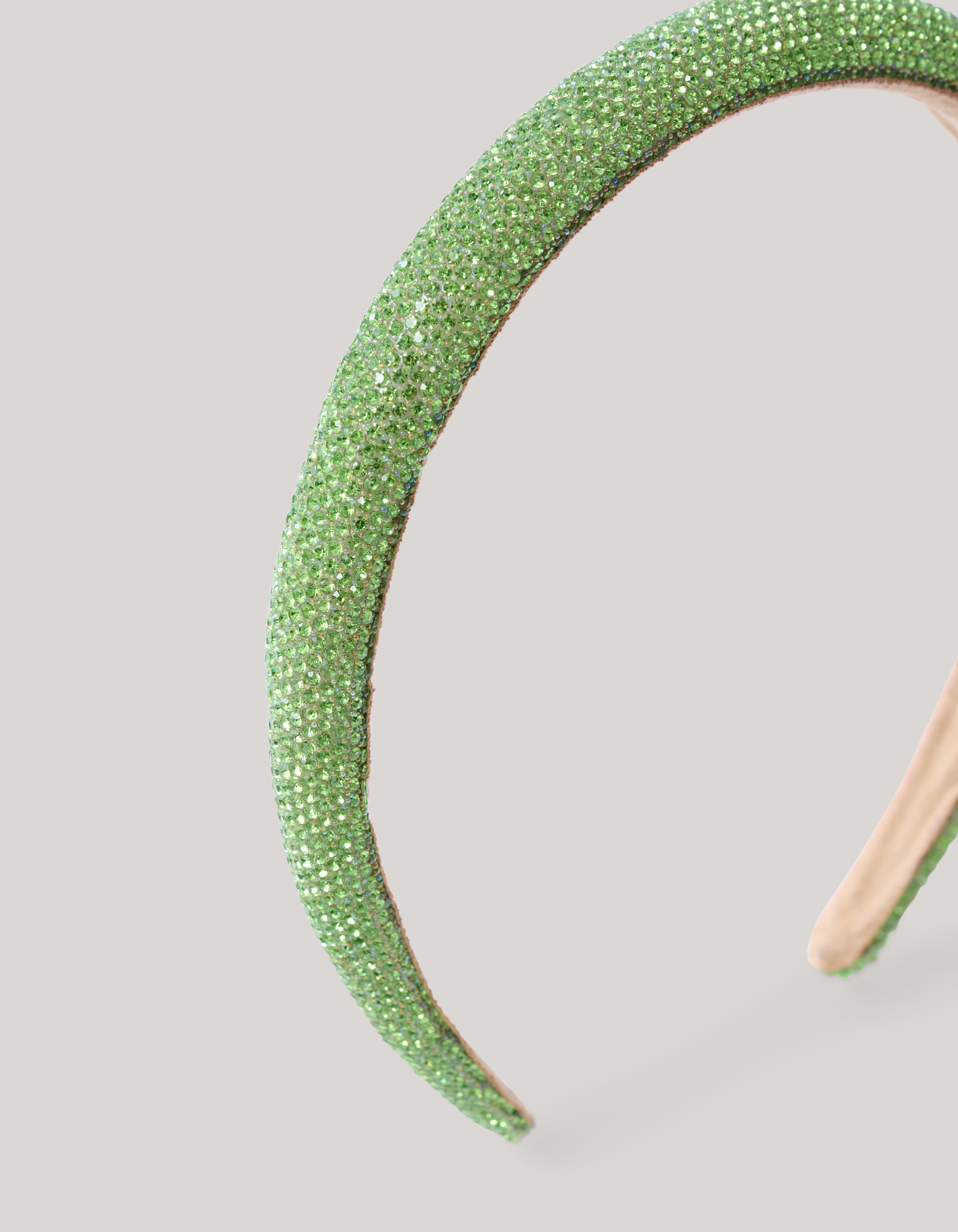 Strass Haarband Groen SHOEBY ACCESSOIRES