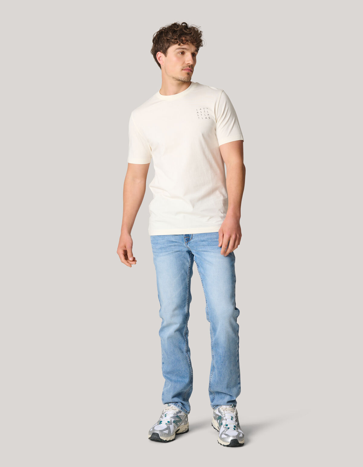 Artwork T-shirt Wit SHOEBY MEN