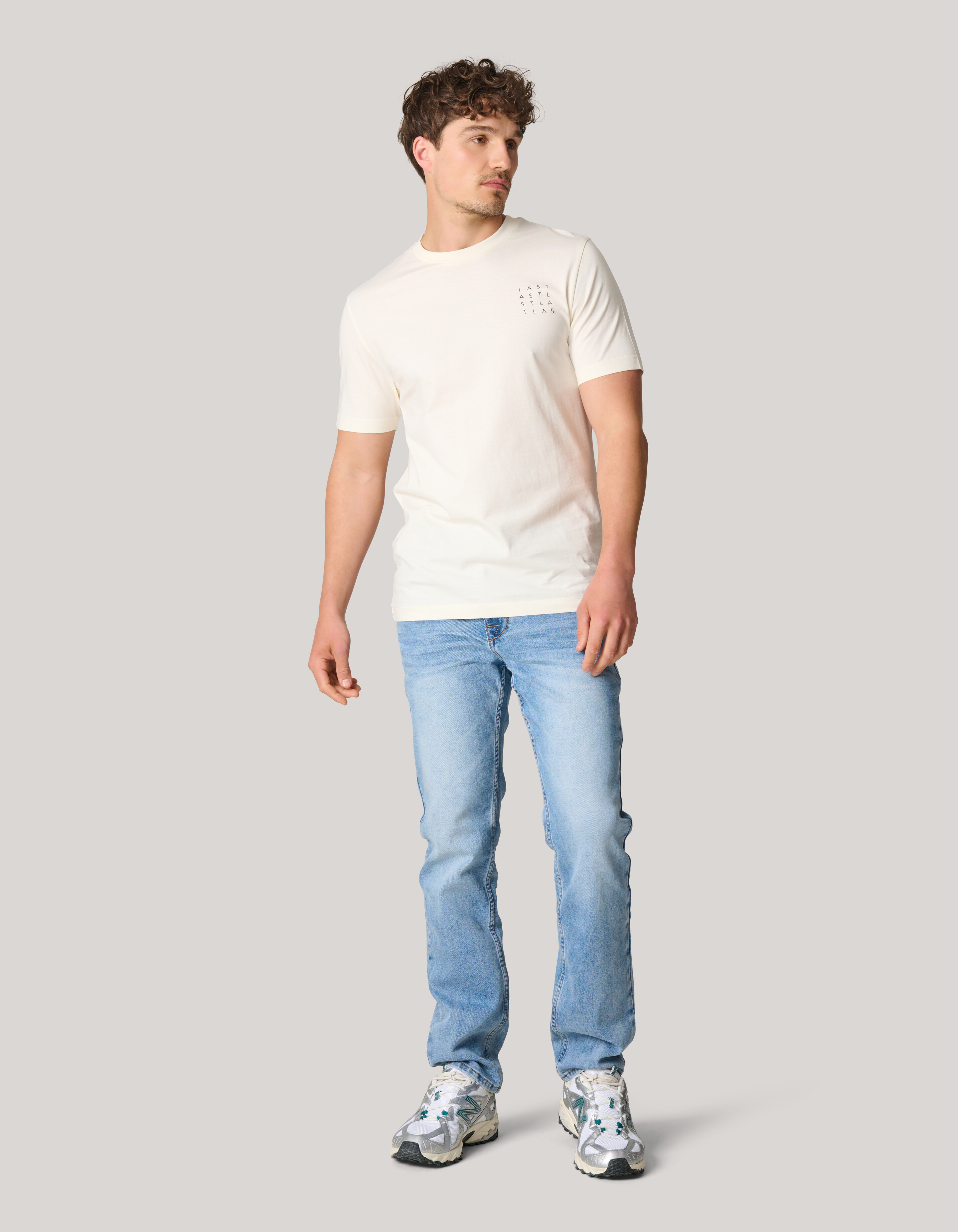 Artwork T-shirt Wit SHOEBY MEN