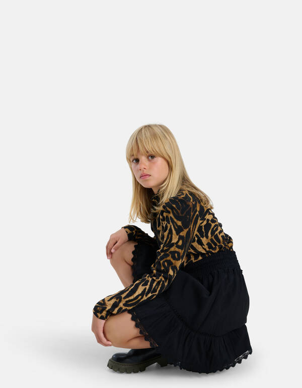 Kanten Rok Zwart SHOEBY GIRLS