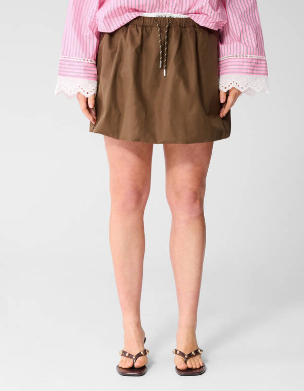 Cargo Balloon Mini Rok Bruin SHOEBY WOMEN