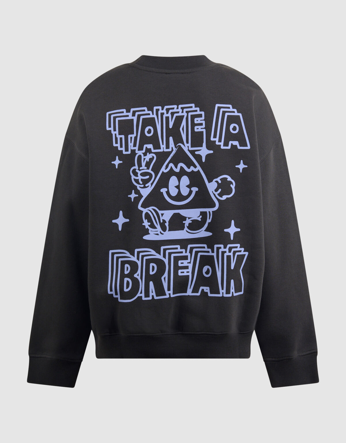 Break Artwork Sweater Donkergrijs SHOEBY BOYS