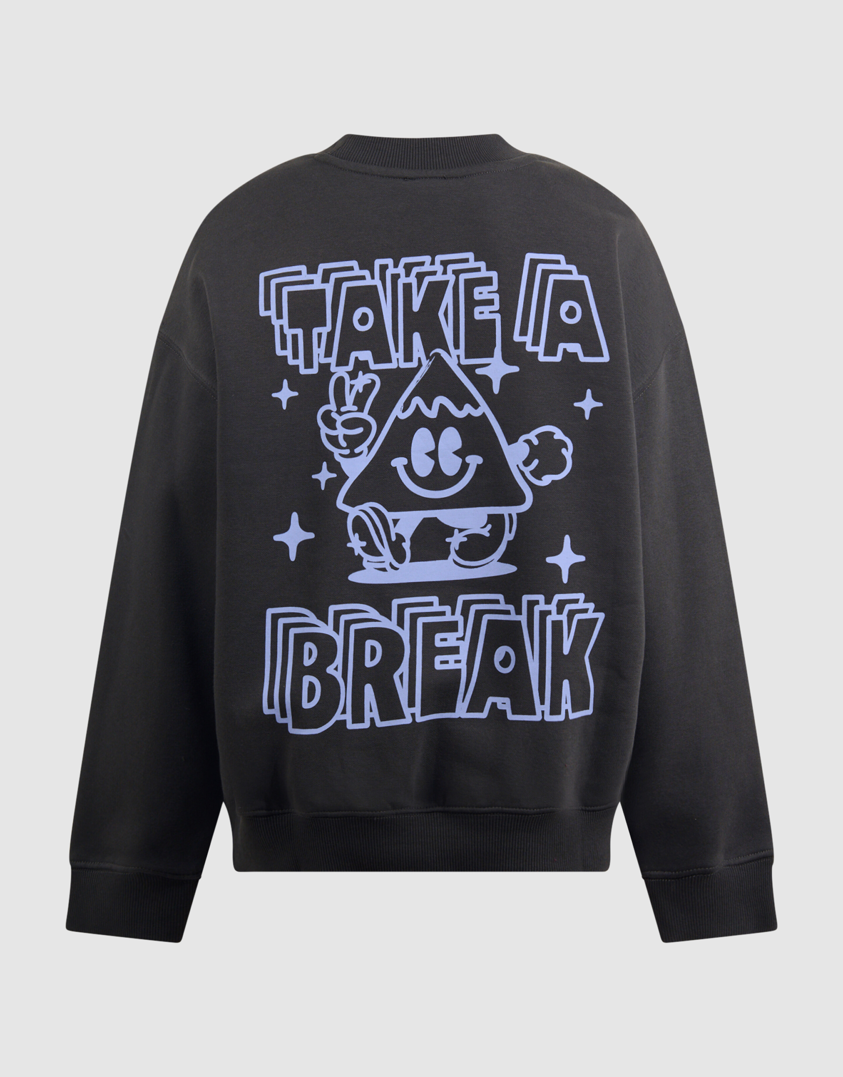 Break Artwork Sweater Donkergrijs SHOEBY BOYS