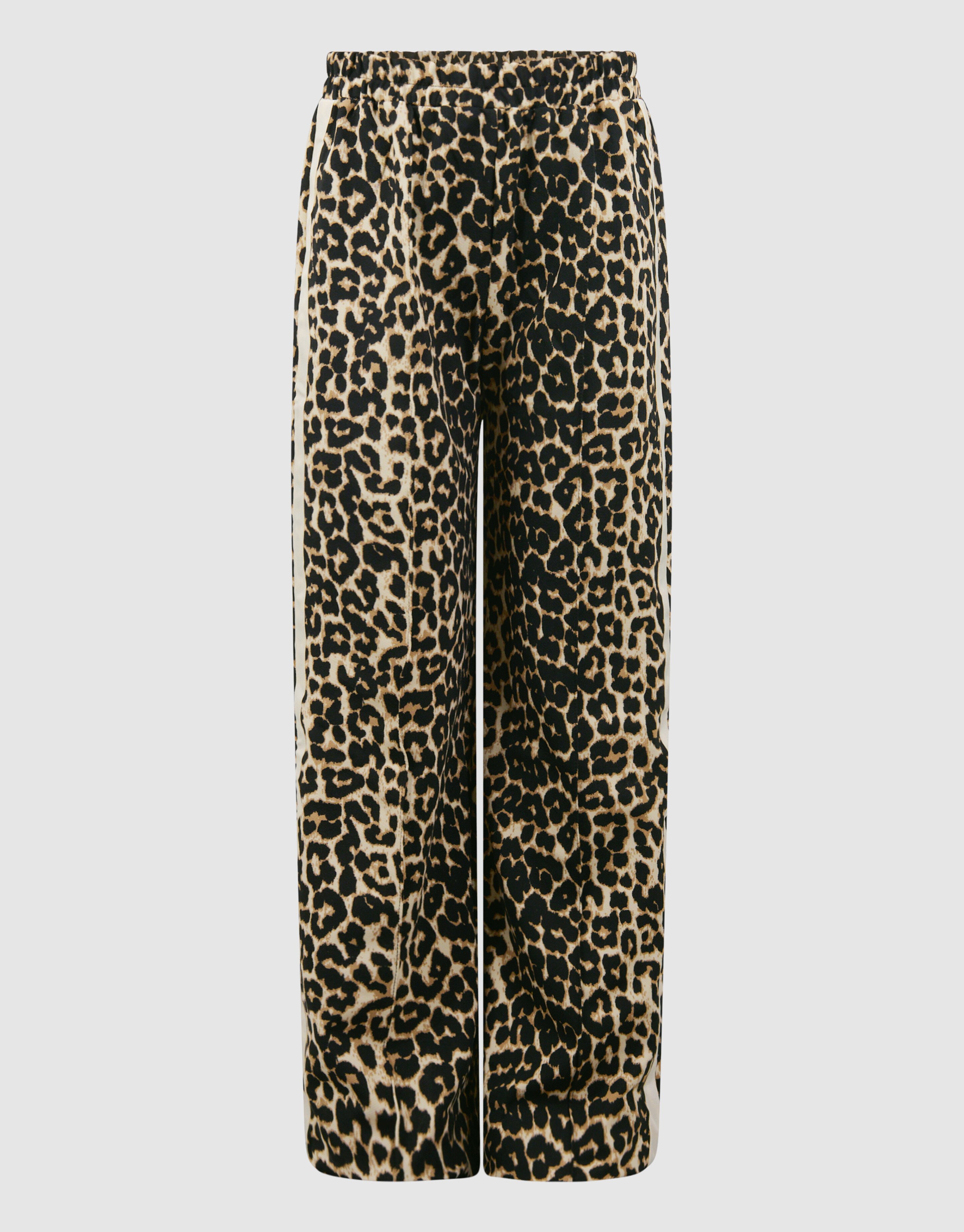 Leopard Wide Leg Fit Broek Bruin SHOEBY GIRLS