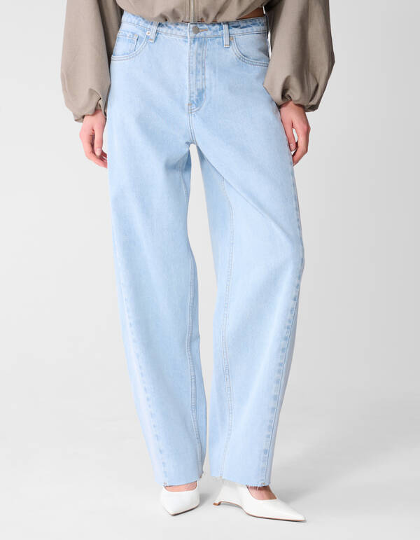 Barrel Fit Jeans Bleached SHOEBY WOMEN