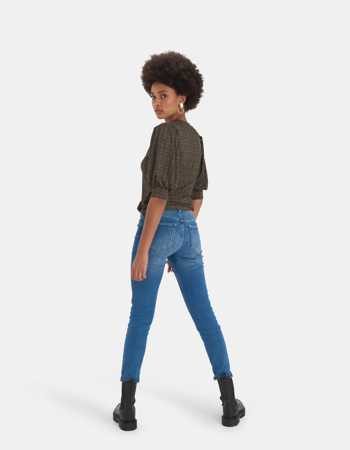 Rib Jersey V Tee