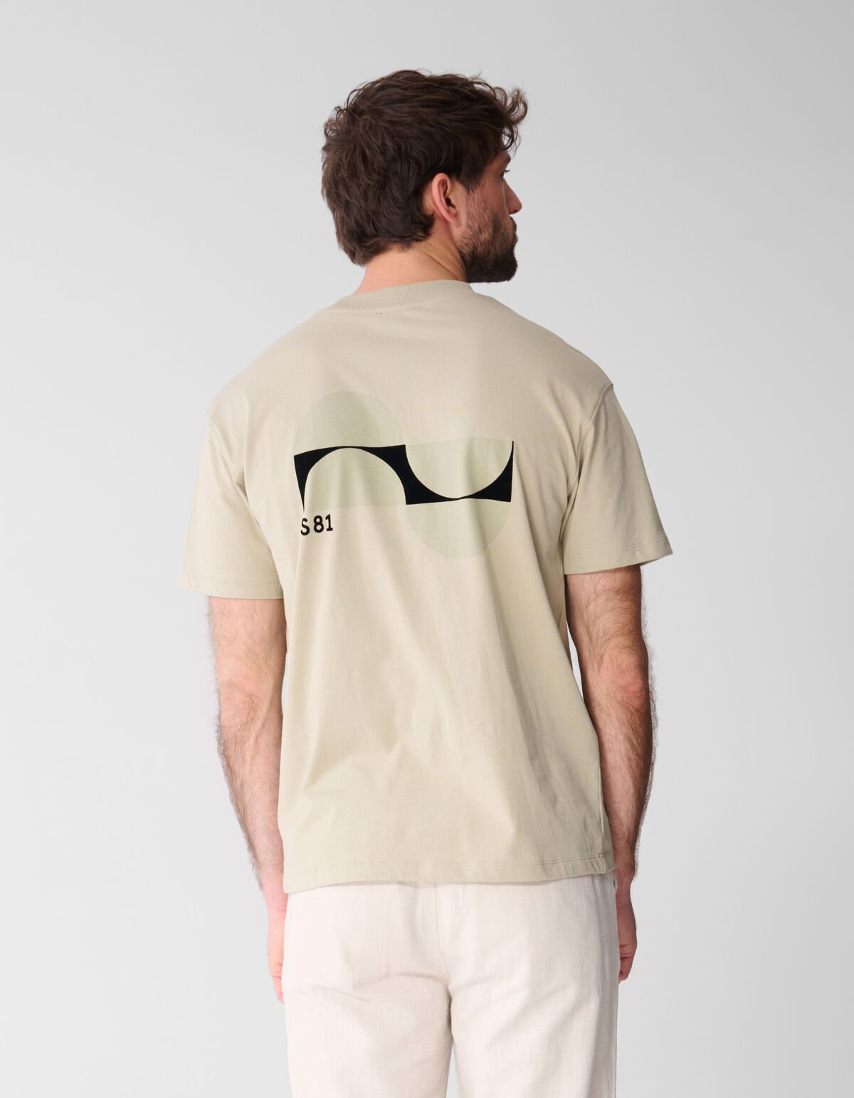 Fancy Artwork T-shirt Lichtgroen SHOEBY MEN