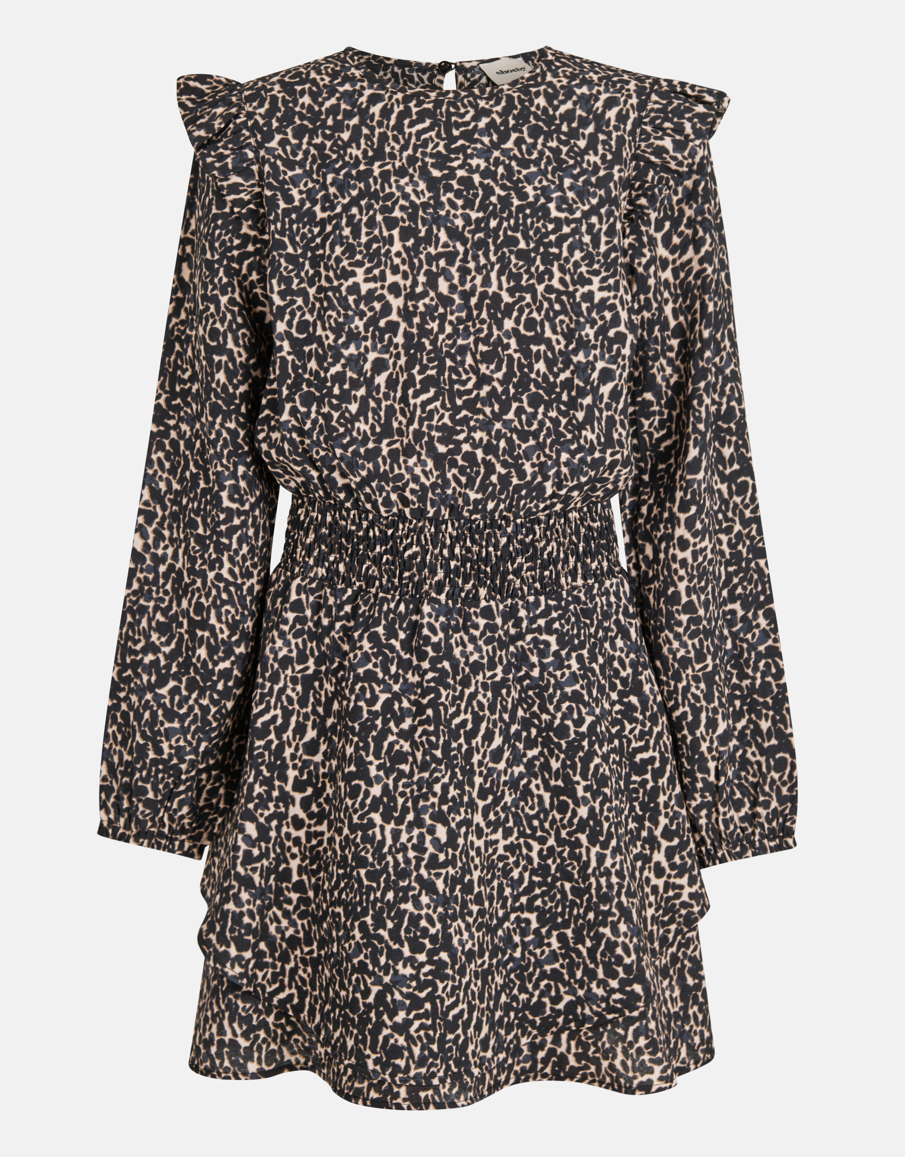 Abstract Print Jurk Bruin SHOEBY GIRLS
