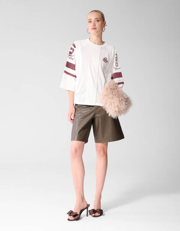 Sporty Pearl T-shirt Gebroken Wit SHOEBY WOMEN