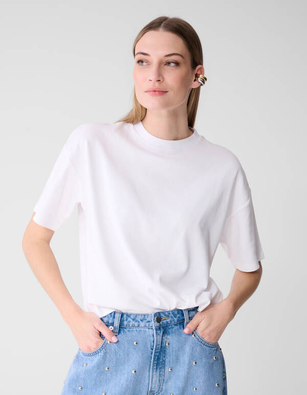 Oversized T-shirt Wit SHOEBY WOMEN