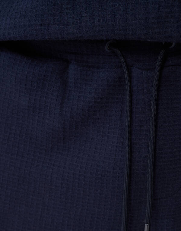 Waffle Structuur Short Donkerblauw SHOEBY MEN