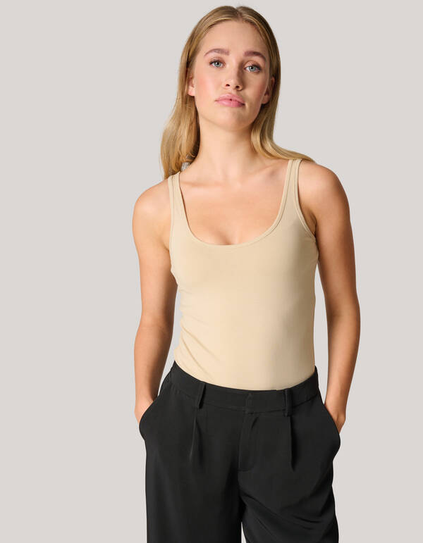 Basis Tanktop Beige SHOEBY WOMEN