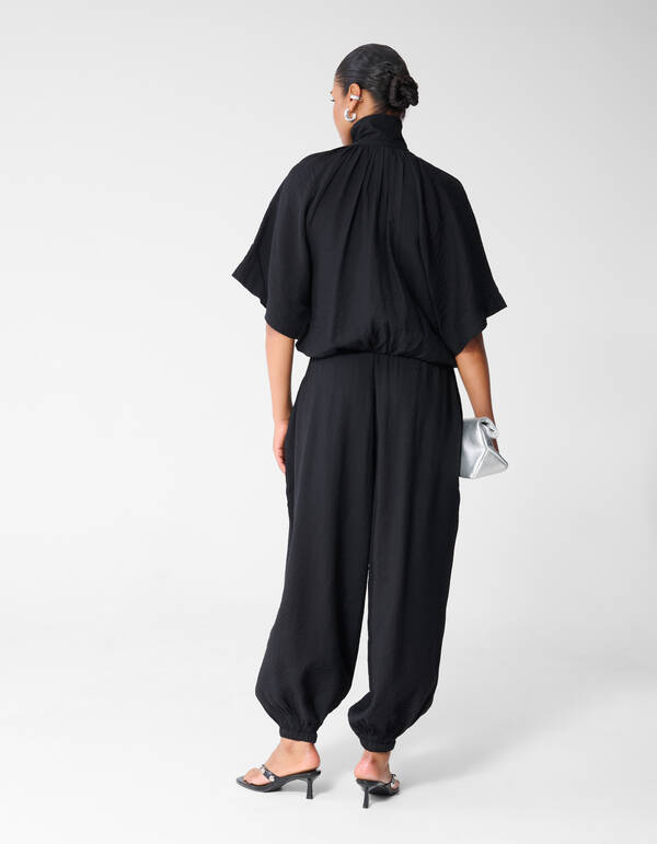 Sporty Tracksuit Blouse Zwart SHOEBY WOMEN