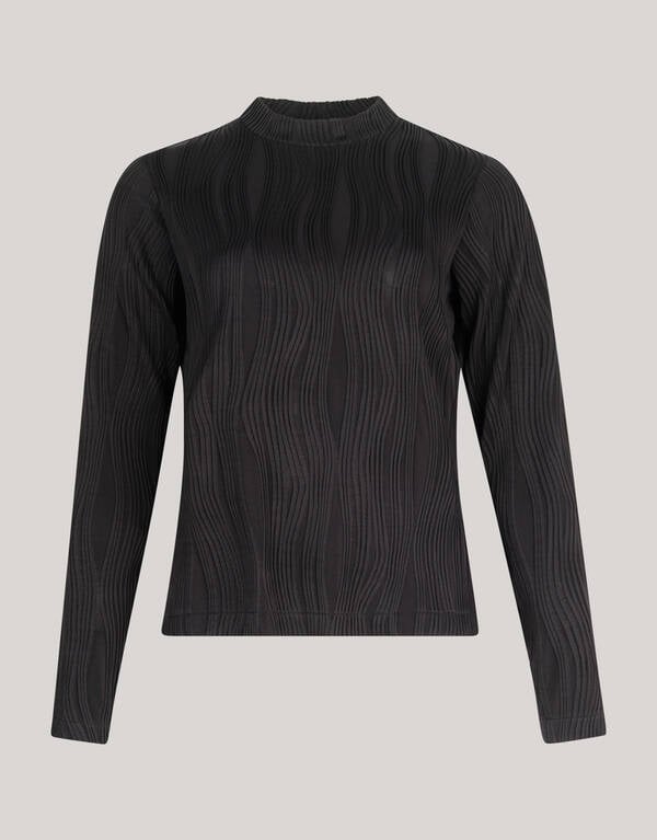 Swirl Crinkle Top Zwart SHOEBY WOMEN