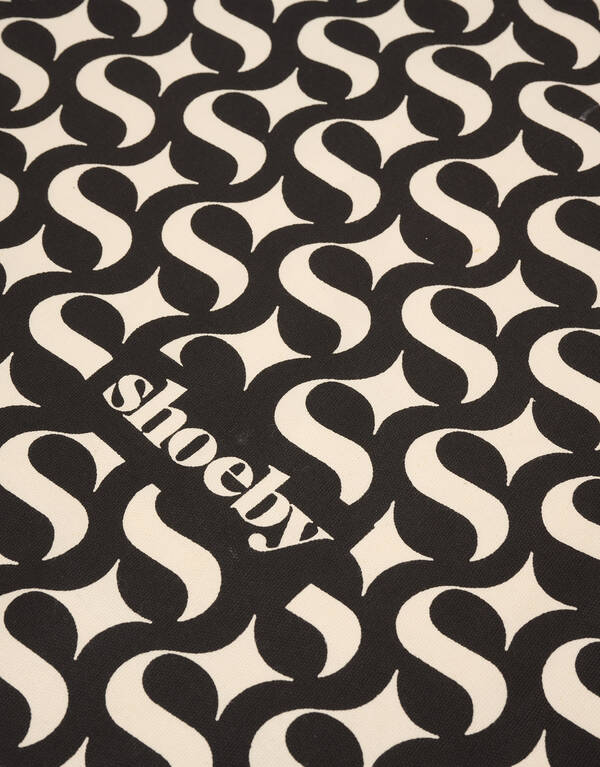 Shoeby Logo Shopper Zwart SHOEBY ACCESSOIRES