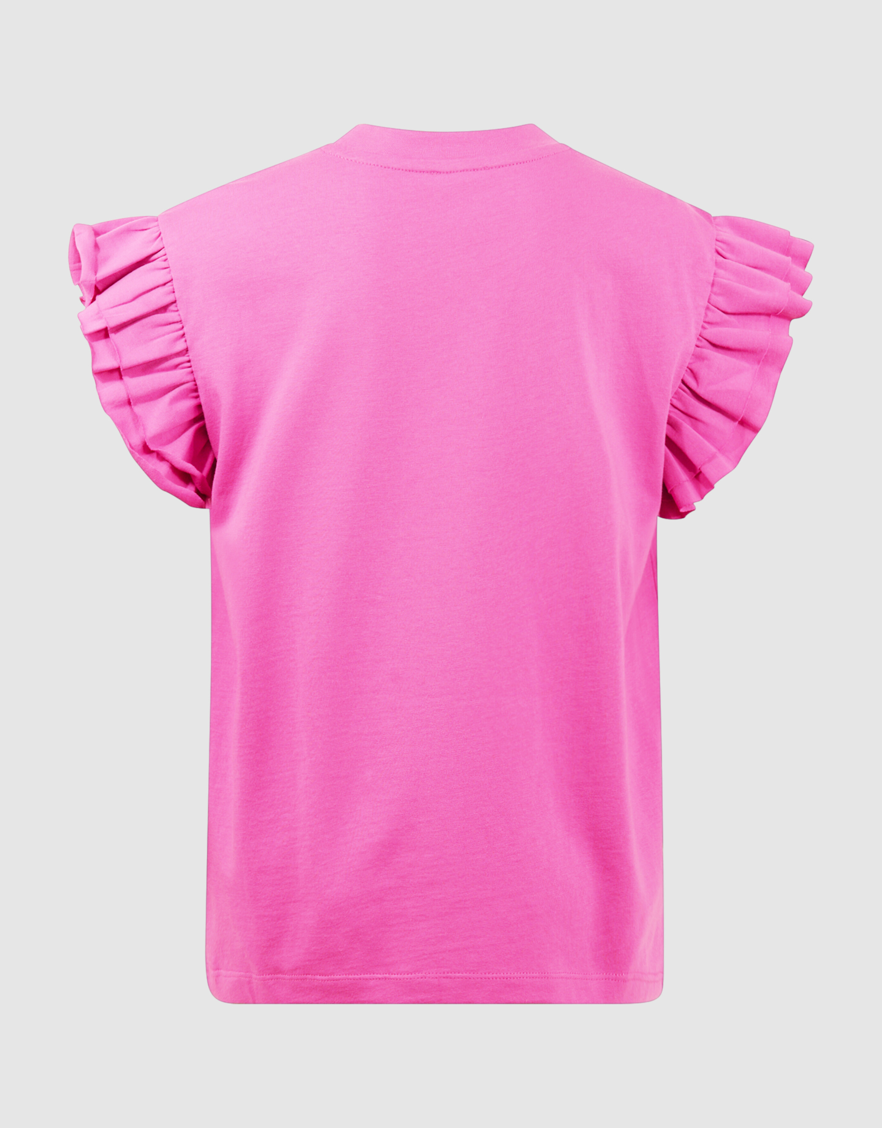 Ruffle Soleil Artwork T-shirt Roze SHOEBY GIRLS