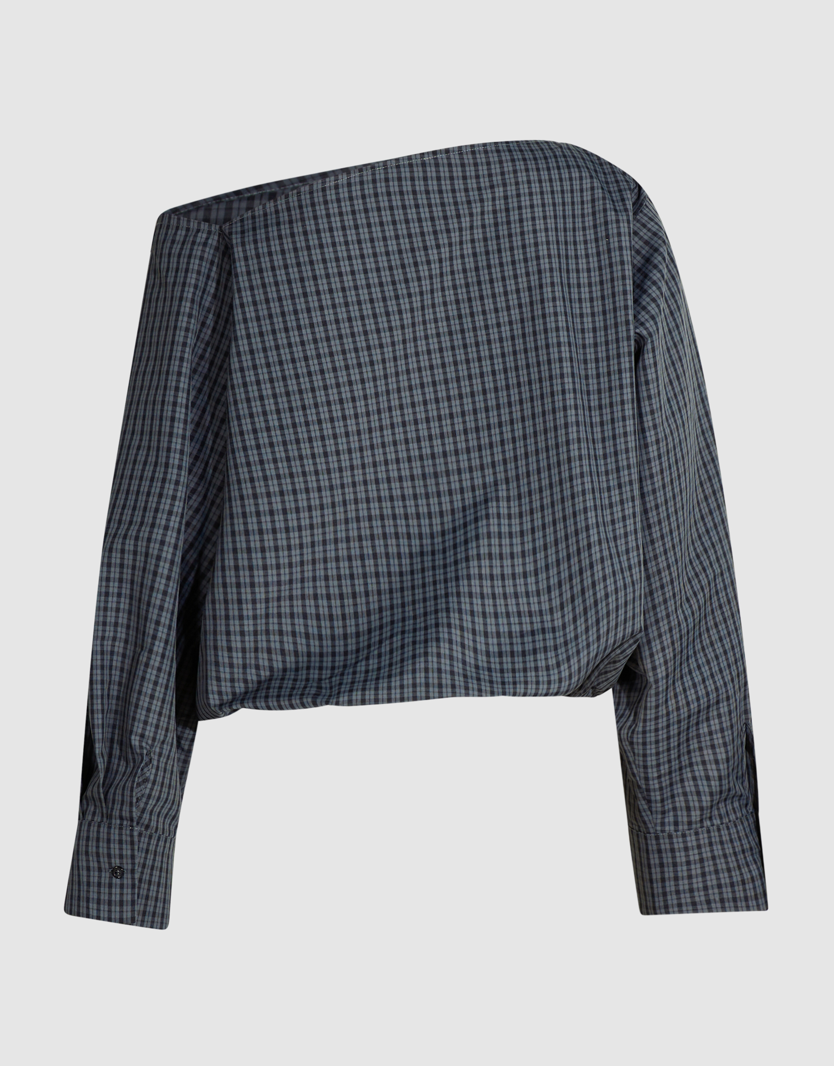 Ruiten Off Shoulder Blouse Donkergrijs SHOEBY WOMEN