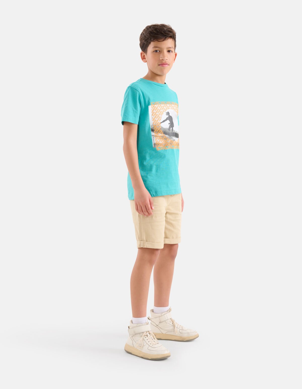 Print T-shirt Blauw SHOEBY BOYS