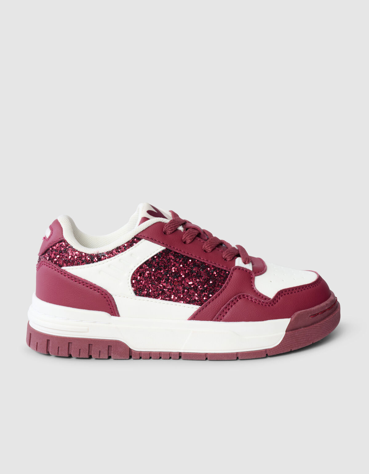 Glitter Sneaker Donkerrood SCHOENEN SHOEBY