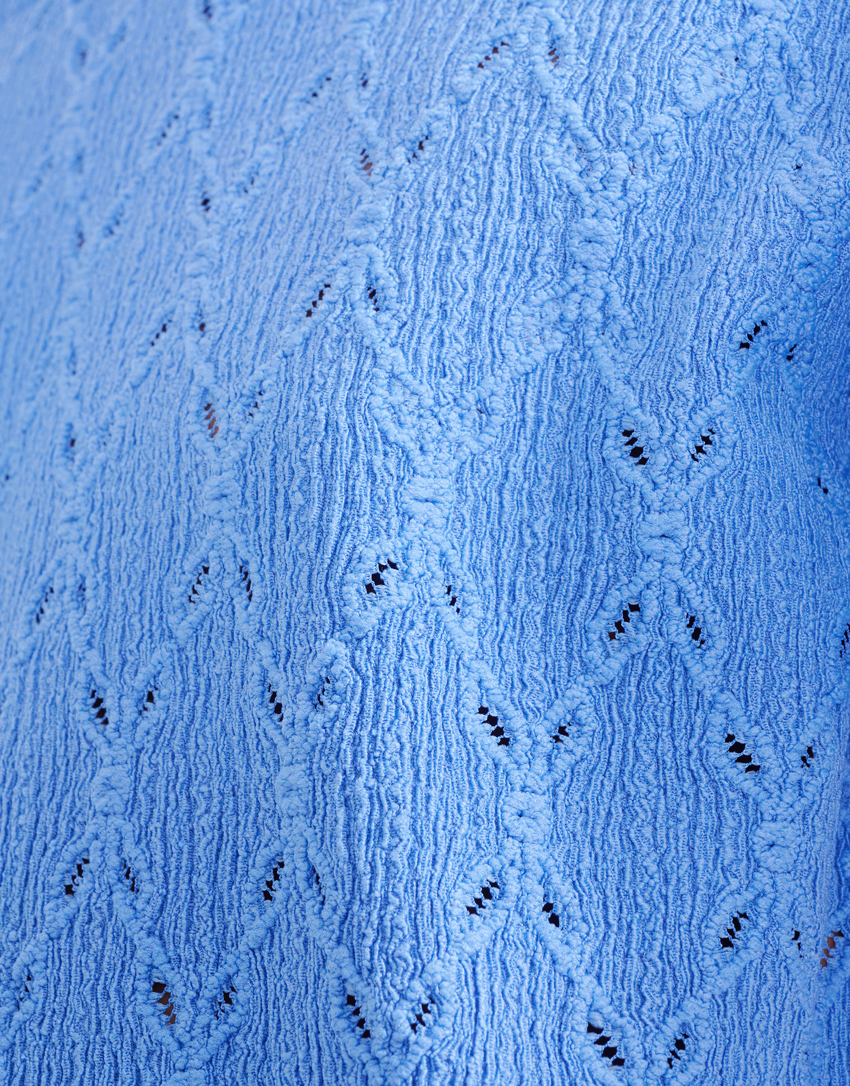Ajour Ruffle Top Blauw SHOEBY GIRLS