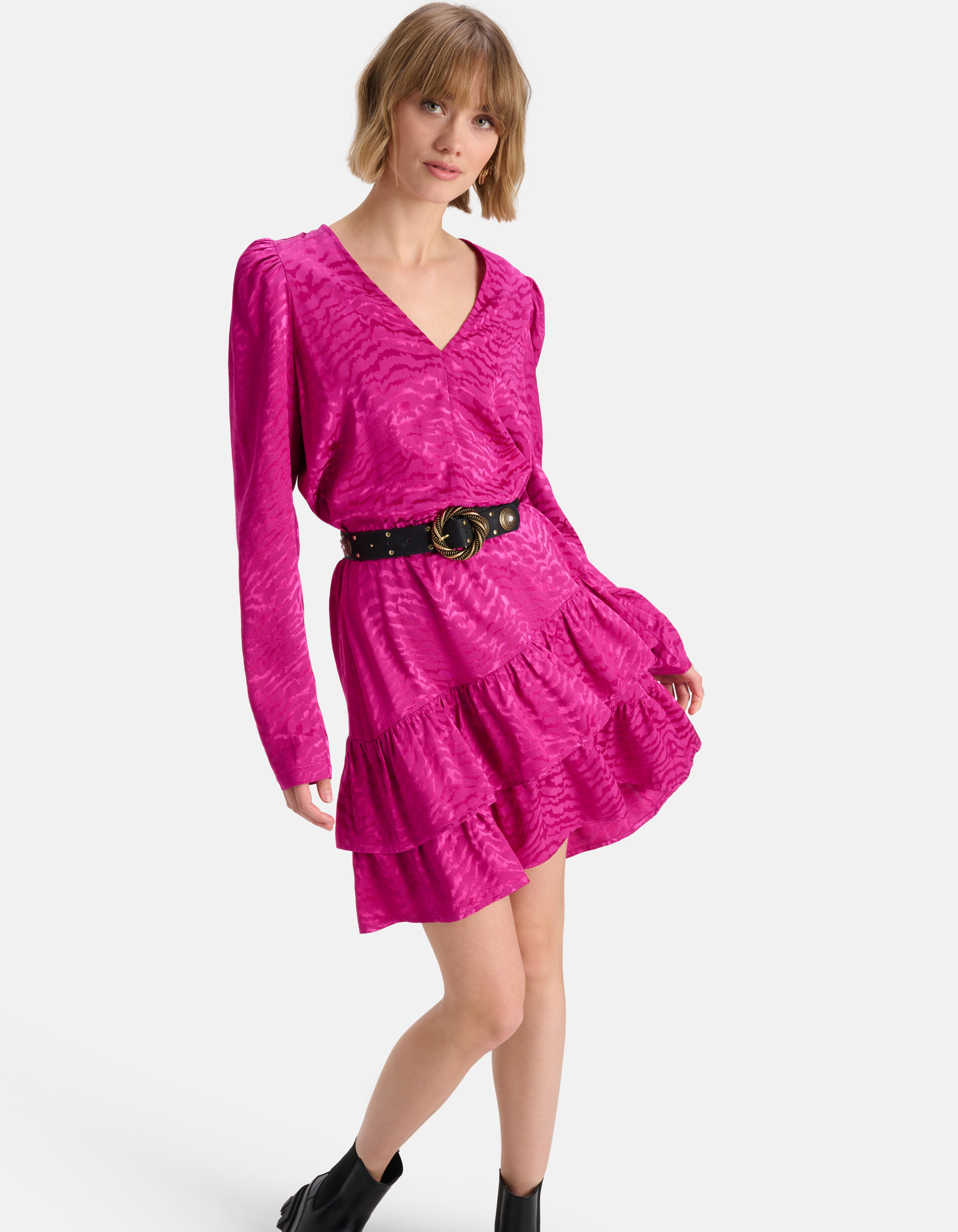Jacquard Jurk Roze SHOEBY WOMEN