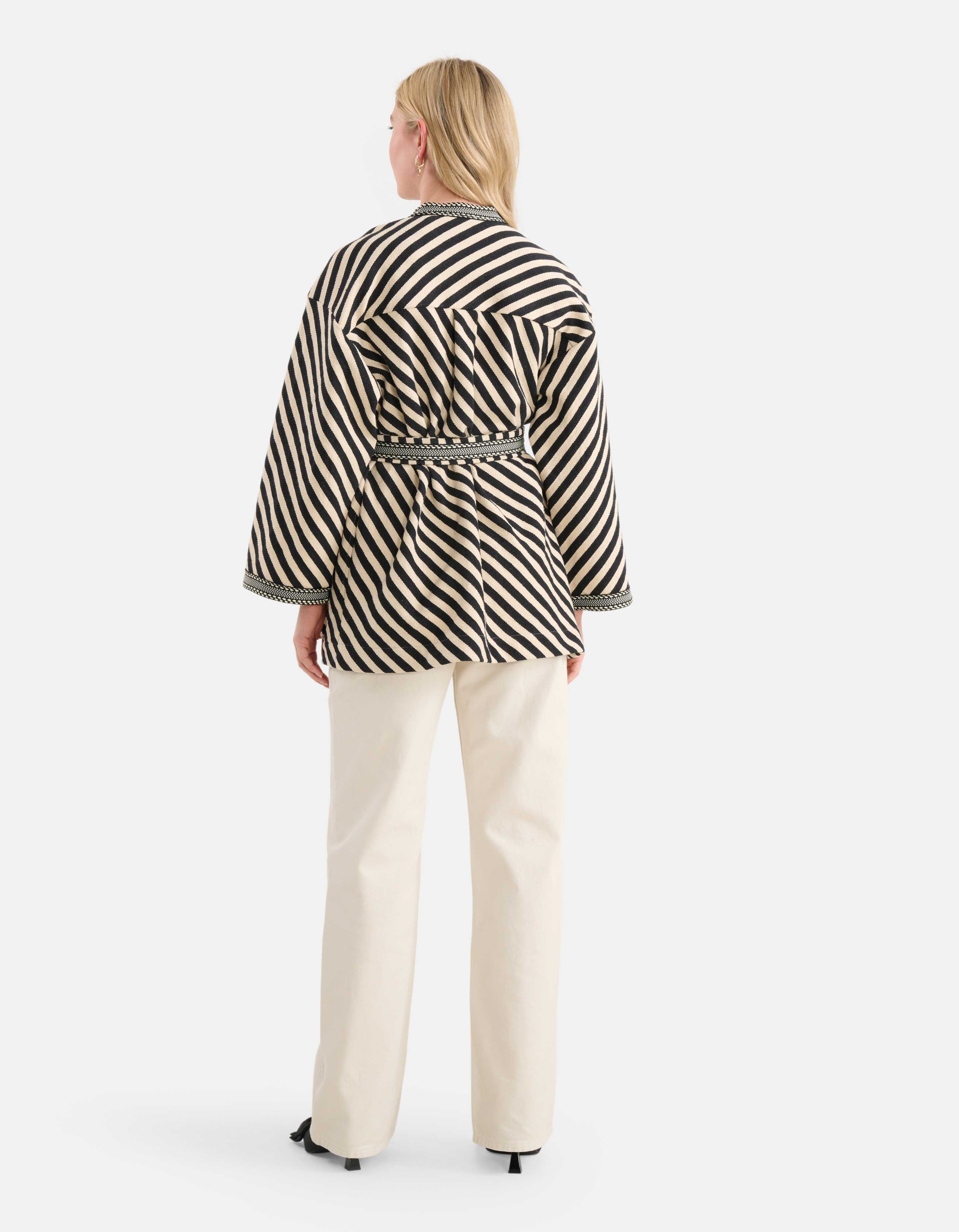 Printed Kimono Zwart SHOEBY WOMEN